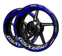 Moto Roues Sticker Kit D'autocollants Réfléchissants Étanches pour Jantes De Moto pour Suzuki GSX650F GSX 650 F 650F Crème Solaire Jante Stickers