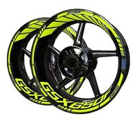 Moto Roues Sticker Kit D'autocollants Réfléchissants Étanches pour Jantes De Moto pour Suzuki GSX650F GSX 650 F 650F Crème Solaire Jante Stickers