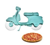 Moto Roulettes à Pizza, Coupe Pizza, Roulette a Pizza, Couteau pizza, Roulettes à Pizza, Roues Antiadhésives en Acier Inoxydable, avec Cadre Fixe, Convient aux Amateurs de Pizza Moto