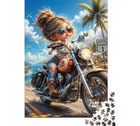 Moto Route 1000 Pièces Mini Puzzle pour Adultes | 70x50cm Carton, Décor de Chambre, Coupe Précise, Cadeau de Rassemblement, Détente d'Esprit