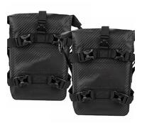Moto Sac pour BMW pour R1200GS pour R1250GS pour Suzuki DL650 Sac Rangement pour Outils Réparation Sacoche pour Barres Protection Cadre Moto Selle Moto Sac(Carbon Fiber 2pcs)