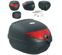 Moto Scooter Top Case 28L Universel Plaque Adaptable Bagage Valise Touring