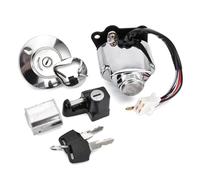 Moto Serrure D'Allumage Kit omprenant Contacteur D'allumage Bouchon Réservoir D'essence Verrou Selle Pour VT250 Pour Magna 250 Pour Steed Pour Shadow 400 VT600