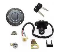 Moto Serrure D'Allumage Kit Clés Comprenant Contacteur D'allumage Bouchon Réservoir D'essence Verrou Selle Clé Pour YZF R1 R6 Pour FJR1300 FZ6 YZF1000/600(B)