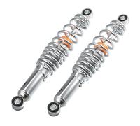 Moto Shock Amortisseur 1 Paire d'amortisseurs de Suspension arrière Moto réglables 250 mm pour 50 CC, 70, 90, 125 CV, la Plupart des Motos, métal chromé