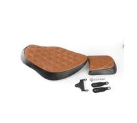 Moto siège Deux Places Siège Conducteur Et Passager Arrière en PU Brut, Artisanat Diamant, Double Coussin pour Sportster XL883 1200 2004 - 2018