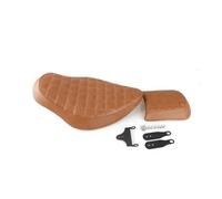 Moto siège Deux Places Siège Conducteur Et Passager Arrière en PU Brut, Artisanat Diamant, Double Coussin pour Sportster XL883 1200 2004 - 2018