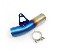 Moto Silencieux D'Échappement Pour BMW Pour S1000RR Pour S 1000 RR 2010 2011 2012 2013 2014 2015 2016 Année Moto Silencieux D'échappement Moyen Lien Tuyau Connexion(Bleu)