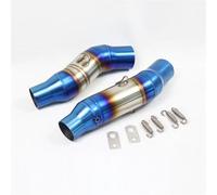 Moto Silencieux D'Échappement Pour Kawasaki Pour Z1000 Pour 2010-2020 Année Moto Modifié Contact D'échappement Moyen Tuyau De Liaison Intermédiaire(Bleu)