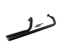 Moto Silencieux D'Échappement Pour Virago Pour XV 1100 Pour S Spécial Pour XV1100 Toute L'année Moto Double Système D'échappement Complet Silencieux Slash Cut(Noir)