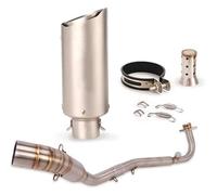 Moto Silencieux Tuyau D'échappement Pour K&awasaki Z125 Z125 Pro Jusqu'en 2018 Moto Système Avant Bras Intermédiaire 51 Mm Silencieux Embout D'échappement DB Killer Échappement Tuyau(Model 1)