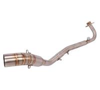 Moto Silencieux Tuyau D'échappement Pour K&awasaki Z125 Z125 Pro Jusqu'en 2018 Moto Système Avant Bras Intermédiaire 51 Mm Silencieux Embout D'échappement DB Killer Échappement Tuyau(Only Link pipe)