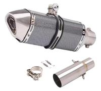 Moto Silencieux Tuyau D'échappement Pour P&iaggio Pour BEVERLY 125 300 MP3 125 250 300 LT X10 2008-2016 Moto Silencieux Bras Intermédiaire Silencieux Échappement Tuyau(Type F)