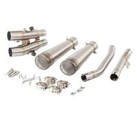 Moto Silencieux Tuyau D'échappement Pour Triumph Pour Scrambler 1200 XE XC 2019-2022 Pour Scrambler 1200 Moto Système Complet Silencieux Tuyau D'échappement(D)