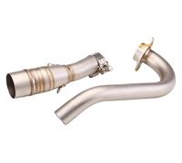 Moto Silencieux Tuyau D'échappement Pour Y&amaha X MAX 300 XMAX300 XMAX 250 XMAX250 2017-2021 Intermédiaire Maillon Complet Système Compatible 51 Mm Silencieux Échappement Tuyau(TYPE-C 2017-2020)