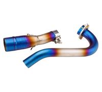 Moto Silencieux Tuyau D'échappement Pour Y&amaha X MAX 300 XMAX300 XMAX 250 XMAX250 2017-2021 Intermédiaire Maillon Complet Système Compatible 51 Mm Silencieux Échappement Tuyau(TYPE-A 2017-2020)