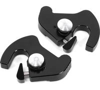 Moto Sissy Bar Pince de maintien - Aluminium CNC, Paire pour gauche/droite - Maintien sûr pour porte-bagages채 - Idéal pour la randonnée