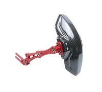 Moto Splash Garde Boue pour Suzuki pour GSX-S1000 pour Bandit 1200 Gladius 400 GSR 750 Garde-Boue Arrière en Aluminium pour Moto Garde-Boue en Plastique en Fiber Carbone Garde Boue Pneu Moto(Red)