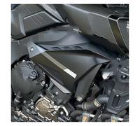 Moto Spoiler Aileron Aérodynamique Plaque Protection Carénage Dissipation Thermique du Panneau Latéral Supérieur Avant pour MT-10 Et FZ-10 pour MT10 Et FZ10 2016-2021(Matte Black 2)