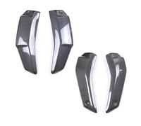 Moto Spoiler Aileron Aérodynamique pour Ducati pour Streetfighter V4 V4S 2018-2023 Couvercle Protection Supérieur Inférieur Pièces Panneaux Latéraux en Fibre Carbone(Upper Lower Glossy)
