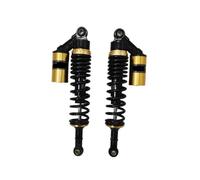 Moto Spring Shock Amortisseur de moto universel à ressort de 7 mm, 320 mm/330 mm/340 mm/350 mm/360 mm, pour, chromé, noir et jaune