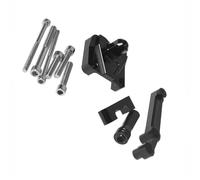 Moto Stabilisateur Kit De Montage Support D'amortisseur Direction CNC pour Moto, pour Kawasaki Ninja 250R 2008 - 2012(Nero)