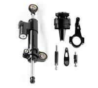 Moto Stabilisateur Kit De Montage Support D'amortisseur Stabilisateur Direction Moto pour Kawasaki Ninja 400 2018 2019(Nero)