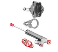 Moto Stabilisateur Kit De Montage Support Stabilisateur Direction D'amortisseur Moto pour H-Onda CBR 650F ABS 2014 2015 2016(Grey)