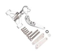Moto Stabilisateur pour Kawasaki pour Ninja ZX14R 2006-2020 Kit De Montage Support D'amortisseur Stabilisation Moto, Amortisseurs Direction(Silver)