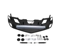 Moto Support D'étagère Porte-Bagages Arrière Porte-Bagages Coffre Arrière De Moto avec Lampe Feu Stop LED pour Goldwing 1800 pour GL1800 2018-2020 2019(Clear Len-Black)