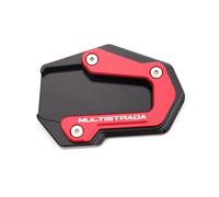 Moto Support Extension Coussin Extension De Béquille Latérale pour Moto pour Ducati Multistrada 950 1100 1200S/GT 1260 S V4S V4 V2 V2S(Rouge)