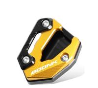 Moto Support Extension Coussin Plaque De Béquille Latérale De Moto pour CFMOTO 800NK 2023 2024 2025 Extension De Béquille Latérale Extension De Béquille Latérale(Or)