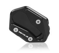 Moto Support Extension Coussin Plaque De Béquille Latérale De Moto pour Yamaha YZF-R3 MT03 2022 2023 2024, Extension De Béquille Latérale(Noir 1)