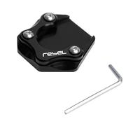 Moto Support Extension Coussin Plaque D'extension De Béquille Latérale pour Rebel 500 300 250 CMX300 CMX500 2017-2025, Support Antidérapant(Noir)