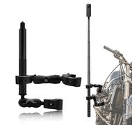Moto Support Kit avec 47" Invisible Bâton Compatible pour Insta 360 X5 X4 X3 X2 X GO3,Osmo NANO 360 Lourdeur-Devoirs Double Robuste Caméra Vélo ATV RV Montage Compatible pour GoPro 13/12/11/10/9/8/7
