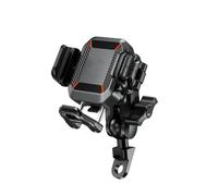 Moto Support Navigation Support Téléphone Pour Moto Avec Amortisseur Vibrations Support Téléphone Portable Pour Vélo Scooter VTT Navigation Srand Pour 54 À 72 Support Plaque Navigation(M33-C2)