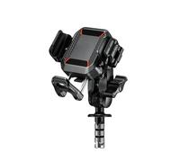 Moto Support Navigation Support Téléphone Pour Moto Avec Amortisseur Vibrations Support Téléphone Portable Pour Vélo Scooter VTT Navigation Srand Pour 54 À 72 Support Plaque Navigation(M33-C5)