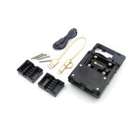 Moto Support Téléphone pour BMW pour F900R pour F900XR pour F 900 XR pour F900 R 12mm Guidon Support Navigation Téléphone Portable Chargement Téléphone USB Support Fixation GPS Moto(USB Phone Clip)