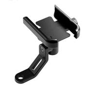 Moto Support Telephone Scooter Support Téléphone pour Rétroviseur Moto avec Rotation à 360°pour Macbor Montana XR1 XR5 500 Rockster flat 125 Eight Mile 500 Scrambler Motorcycle 2023-A mirror black