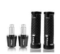 moto T-MAX 530 500 Moto 7/8 "TMAX530 Poignée Poignées De Guidon Couvercle D'extrémité Pour T-max 530 2012-2021 TMAX 500 2008-2011 extrémité du manche(Black)