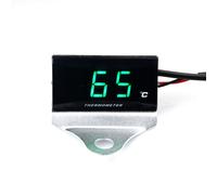 Moto Thermomètre Mini Universelle Thermomètre Numérique Instrument Jauge De Racing Scooter Hermomètre Température De L'eau Gauge Lumière Pour Xmax 300 Nmax155 Honda Cb500x Ktm - Type Green-Bracket
