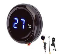 Moto Thermomètre Numérique Compteur De, Température De Thermomètre LCD Numérique Universel pour Motos 12V GSX-S750 S 1000R(Lumière bleue)