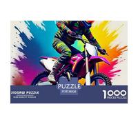 Moto Tout Terrain 1000 Pièces Puzzle pour Adultes De D'étude Confortables Jouets De Jeu Stimulants Décoration Familiale 38x26cm/1000pcs
