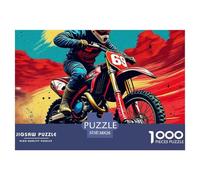 Moto Tout Terrain 1000 Pièces Puzzle pour Adultes Enfants D'étude Confortables Jouets De Jeu Stimulants La Décoration Moderne 38x26cm/1000pcs