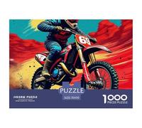 Moto Tout Terrain, Casse-tête De 1000 Pièces, Excellent pour La Concentration Et La Patience, Idéal comme Souvenir Ou Décoration, À Partir De 8 Ans, 70x50cm/1000pcs