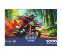 Moto Tout-Terrain Puzzle De 1000 Pièces : Collaborer avec Les Proches - Idéal pour Les Fêtes De Famille Absolument Éblouissant!