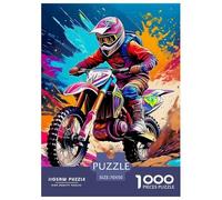 Moto Tout Terrain, Puzzle De Mille Pièces, Activité Créative Et Apaisante, Ou Pièce D’Art, pour 14 Ans Et Plus, 70x50cm/1000pcs