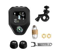 Moto TPMS USB Charge Alarme De Température Des Pneus Moteur Système Surveillance La Pression 2 Capteurs Internes Externes DéTection PréCise(External Sensor)