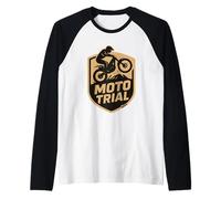 Moto Trial Pilote Badge Offroad emblème Sport Moteur Manche Raglan