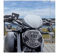 Moto Trident660 Phare Couverture Pare-Brise Flyscreen Avant Carénage, ABS Plastique Phare Phare Garde Déflecteurs de Vent Protecteur pour Trident 660 2021 2022 2023 (Aspect Carbone)